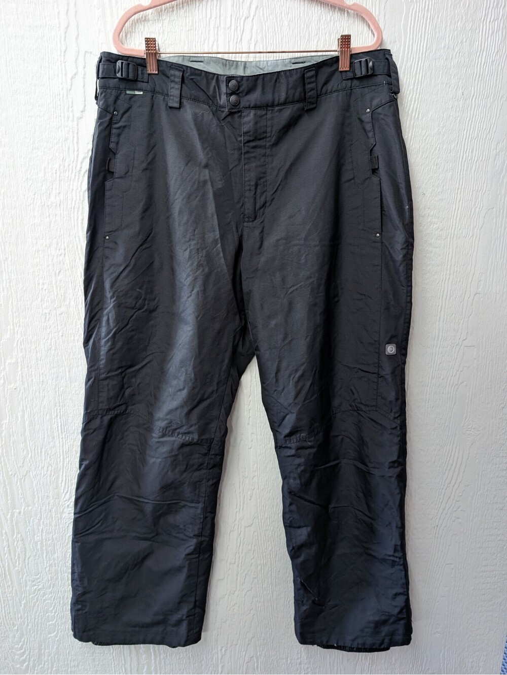 Columbia Convert Black Snow Pants Base TRX Ski Snowboard Waterproof Men's Large